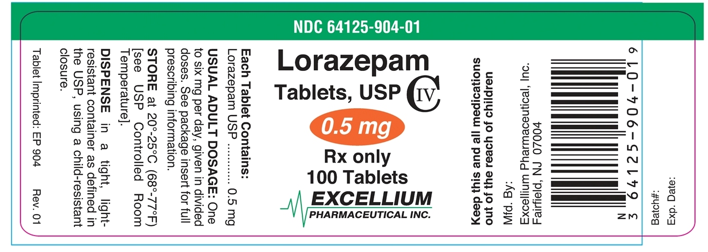 Lorazepam 0.5 Mg Ndc