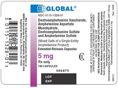 PRINCIPAL DISPLAY PANEL - 5 mg Bottle Label - amphetamine 2