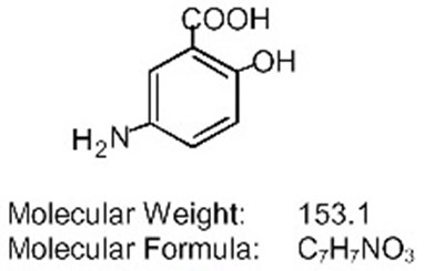 delzicol-1.jpg Mesalamine structural formula - delzicol 1