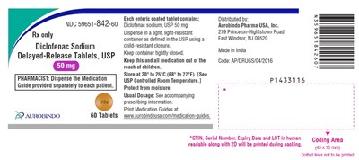 diclofenac-fig1.jpg PACKAGE LABEL-PRINCIPAL DISPLAY PANEL - 50 mg (60 Tablet Bottle) - diclofenac fig1