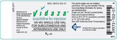vidaza-03.jpg Principal Display Panel - 100 mg Vial Label - vidaza 03