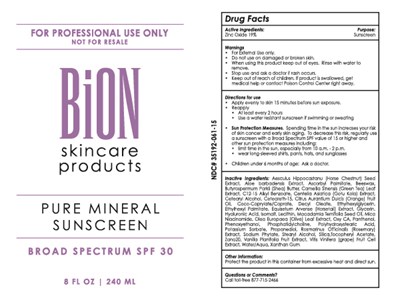 Product Images Bion 8 Floz Pure Mineral Sunscreen Spf 30 Photos ...
