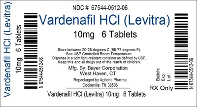 67544-512.jpg Vardenafil HCl (Levitra) 10mg Tablets - 67544 512