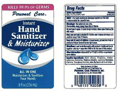 PC HandSanitizer Label - PC HandSanitizer
