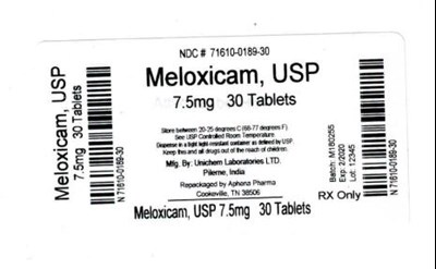Bottle Label 7.5 mg (71610 0189 30)