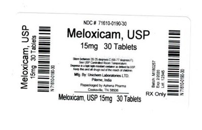 Bottle Label 15 mg (71610 0190 30)