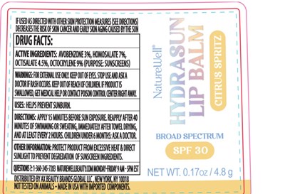 NATUREWELL HYDRASUN LIP BALM SPF30 CITRUS SPRITZ - citrus2