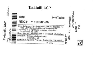 Label (71610 0908 39)