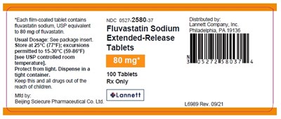 fluvastatin label