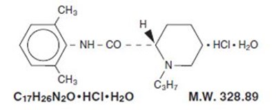 chemical structure - ropivacaine hydrochloride injection usp 1