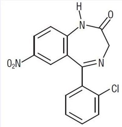 Structure (Clonazepam 1mg 1)