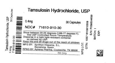 Label (71610 0910 30)