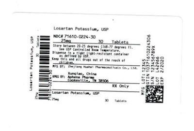 71610-0224-30.jpg Bottle Label 25 mg - 71610 0224 30