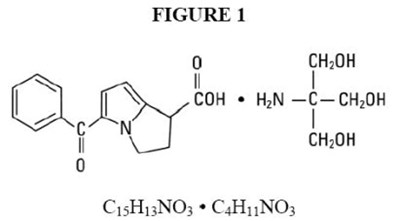 Structural Formula of Ketorolac - ket0d 0006 01