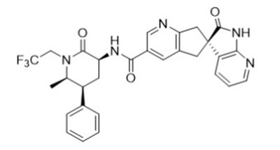 The Following Structural Formula For Ubrelvy Is Ubrogepant, A Calcitonin Gene-related Peptide (cgrp) Receptor Antagonist. The Chemical Name Of Ubrogepant Is (3's)-n-((3s,5s,6r)-6-methyl-2-oxo-5-phenyl (Ubrelvy 01)