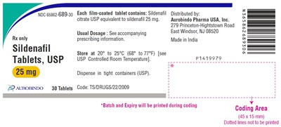 sildenafil-fig8.jpg PACKAGE LABEL-PRINCIPAL DISPLAY PANEL - 25 mg (30 Tablets Bottle) - sildenafil fig8