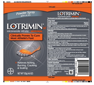 Label - Lotrimin AF Powder Spray 133gt