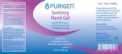 purigen-01.jpg Principal Display Panel - 400 ml Bottle Label - purigen 01
