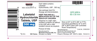 111 - labetalol 300 mg 500s