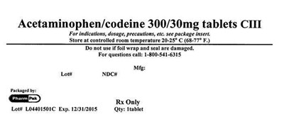 PharmPak 015 Label - PharmPak 015
