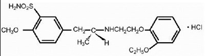 Chemical Structure - tamsulosin str