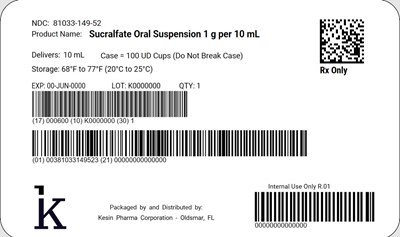 Sucralfate 100 Count Case (Sucra Os 10ml Case 2x50ct)