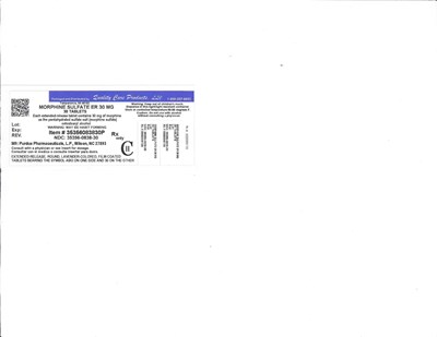MorphineSulfER30mgPurdue.jpg Image of 30mg Label - MorphineSulfER30mgPurdue