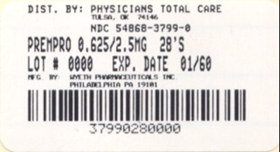 Principal Display Panel - 0.625 mg / 2.5 mg - 3799