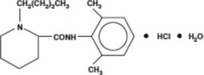 Bupivacaine Hydrochloride Monohydrate Chemical Structure (Sen06 0001 01)