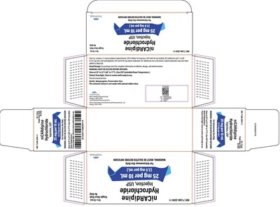 Principal Display Panel – Nicardipine Hydrochloride Injection, Usp 10 mL Carton (Nicard Carton V3)