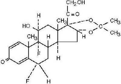 Structural Formula (Fluocinolone Acet 01)