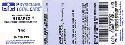 image of 1 mg package label - 5746
