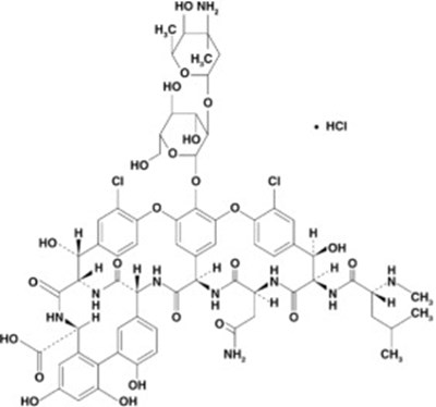 vancomycin-hydrochloride-1.jpg chemical structure - vancomycin hydrochloride 1
