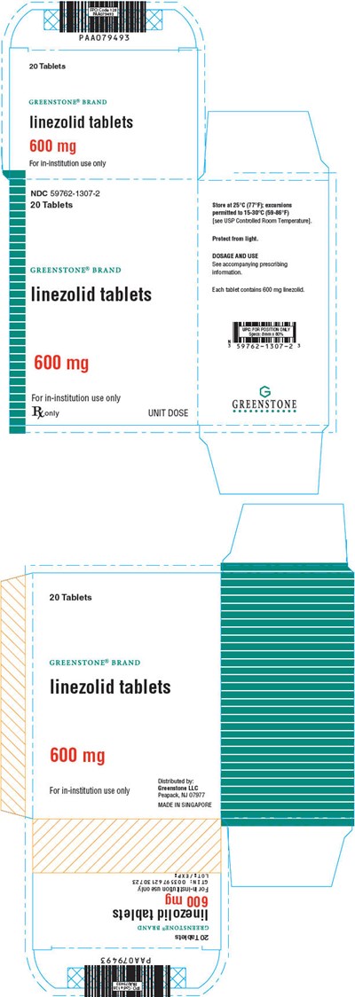 linezolid-06.jpg PRINCIPAL DISPLAY PANEL - 600 mg Tablet Blister Pack Box - linezolid 06