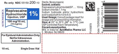 ropivacaine-fig11.jpg PACKAGE LABEL-PRINCIPAL DISPLAY PANEL-1% (10 mg/mL) - 10 mL Container Label - ropivacaine fig11