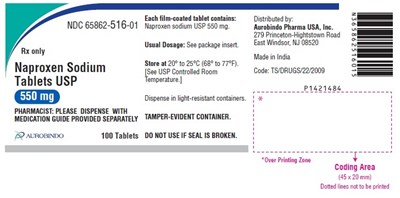 naproxen-fig2.jpg PACKAGE LABEL-PRINCIPAL DISPLAY PANEL - 550 mg (100 Tablet Bottle) - naproxen fig2