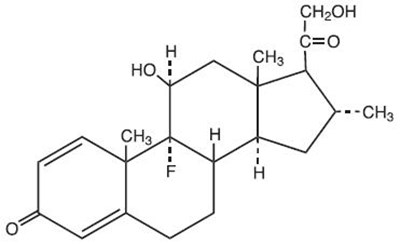 desoximetasone-01.jpg Chemical Structure - desoximetasone 01