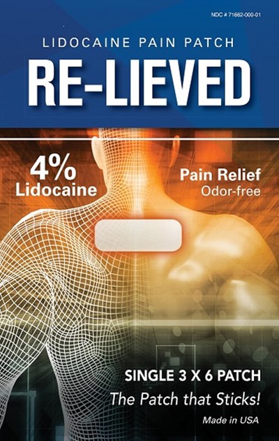 Re-lieved Lidocaine Box (Relievedbagdesign8.17front)