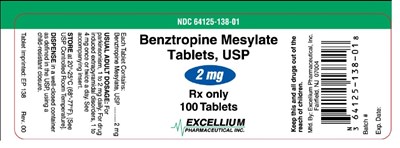benztropine-mesylate-2mg-100-tablets.jpg This is an image of the label for Benztropine Mesylate Tablets 2 mg 100count. - benztropine mesylate 2mg 100 tablets