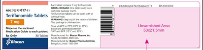 bottle7s.jpg PRINCIPAL DISPLAY PANEL- 7 mg Tablet Bottle - bottle7s