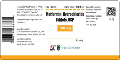 Principal Display Panel (500 mg Tablet Bottle Label)