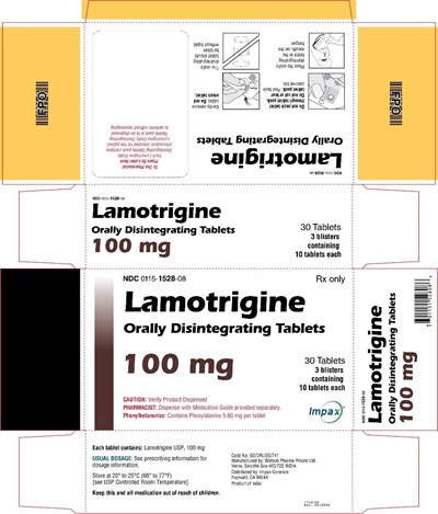 PRINCIPAL DISPLAY PANEL - 100 mg Tablet Blister Pack Carton - lamotrigine orally disintegrating tablets 7