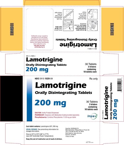 PRINCIPAL DISPLAY PANEL - 200 mg Tablet Blister Pack Carton - lamotrigine orally disintegrating tablets 8