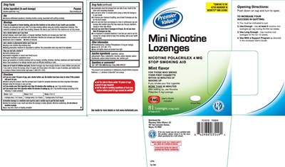 Nicotine Polacrilex 4 mg (Nicotine 4 mg Mini Mint Lozenge 1)