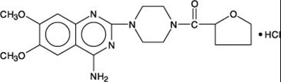 Terazosin Hydrochloride Chemical Structure (Terazosin Hydrochloride Capsules 1)