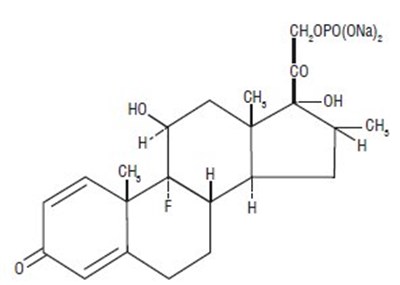 Dexamethasone sodium phosphate structural formula - image 01