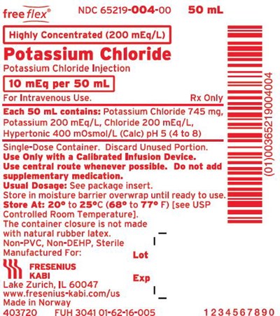 pot0d-0004-04.jpg Package Label - Principal Display Panel - Potassium Chloride 10 mEq 50 mL Bag Label - pot0d 0004 04
