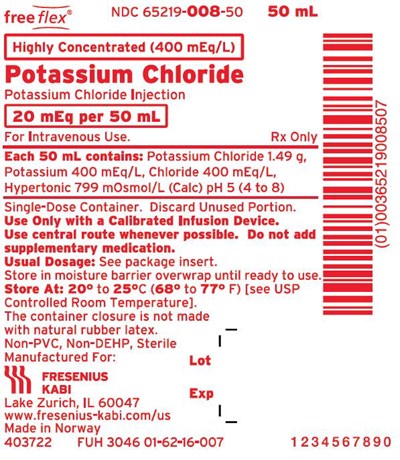pot0d-0004-06.jpg Package Label - Principal Display Panel - Potassium Chloride 20 mEq 50 mL Bag Label - pot0d 0004 06