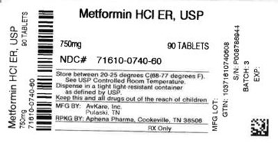 71610-0740-60.jpg Bottle Label 750 mg - 71610 0740 60