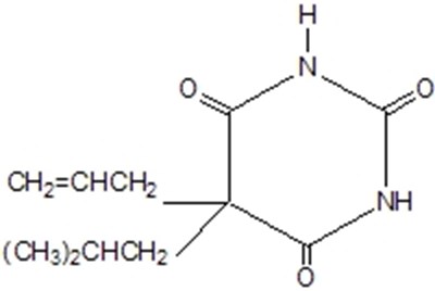 Butalbital Chemical Structure (Butalbital Acetaminophen And Caffeine Capsules 1)